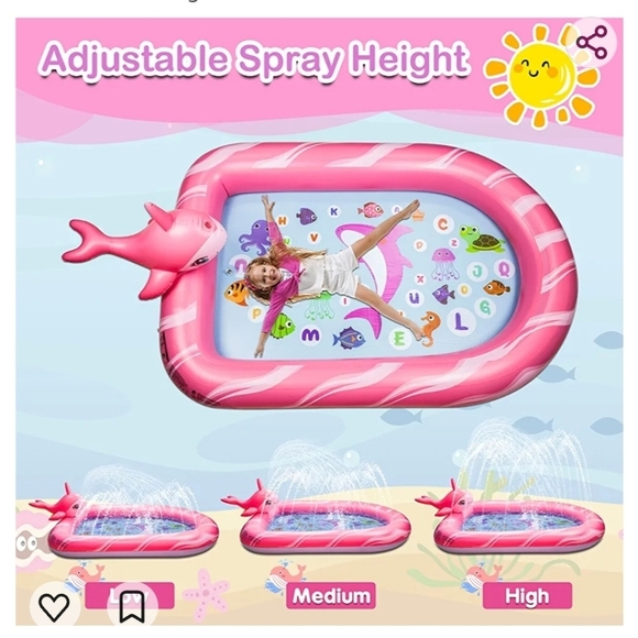 Baturo Pink Narwhal Sprinkler Pool in Sealed Box - Picture 6 of 8